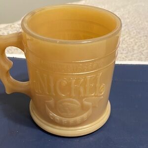 Whataburger Nickel Indian Head Tan Coffee Mug